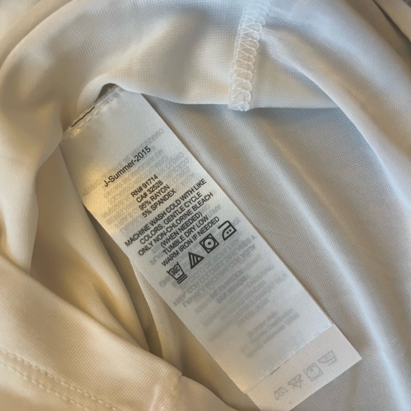 Armani Exchange White Asymmetrical Top NWT NEW Size XS - Picture 7 of 7